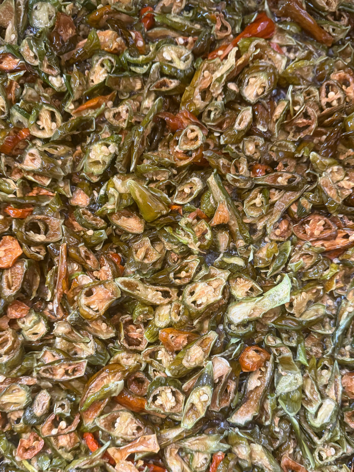 Serrano Chili Crisp in Olive Oil