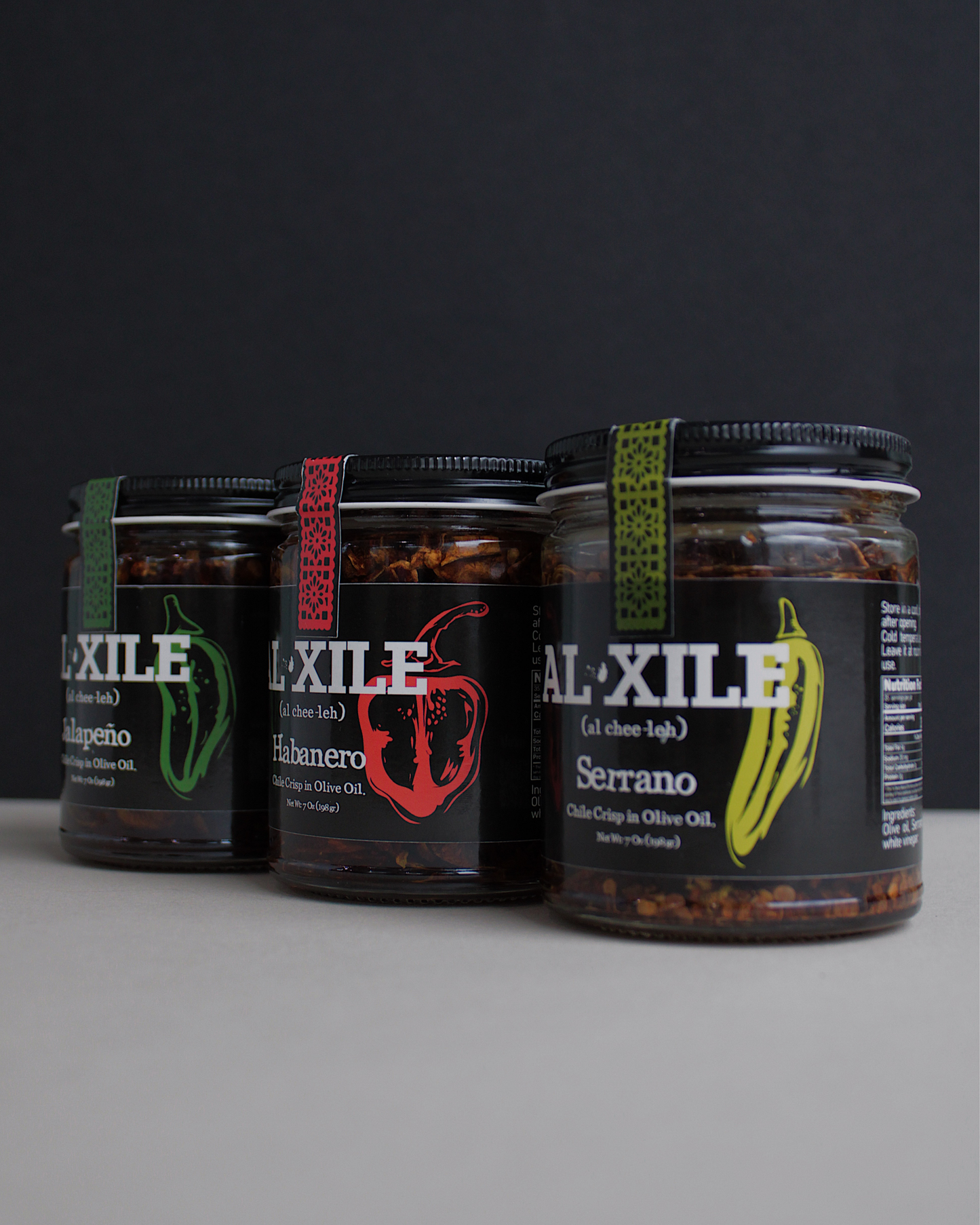 AL XILE Crisp 3-Pack  Option - Chile Crisp in Olive Oil Gift Box