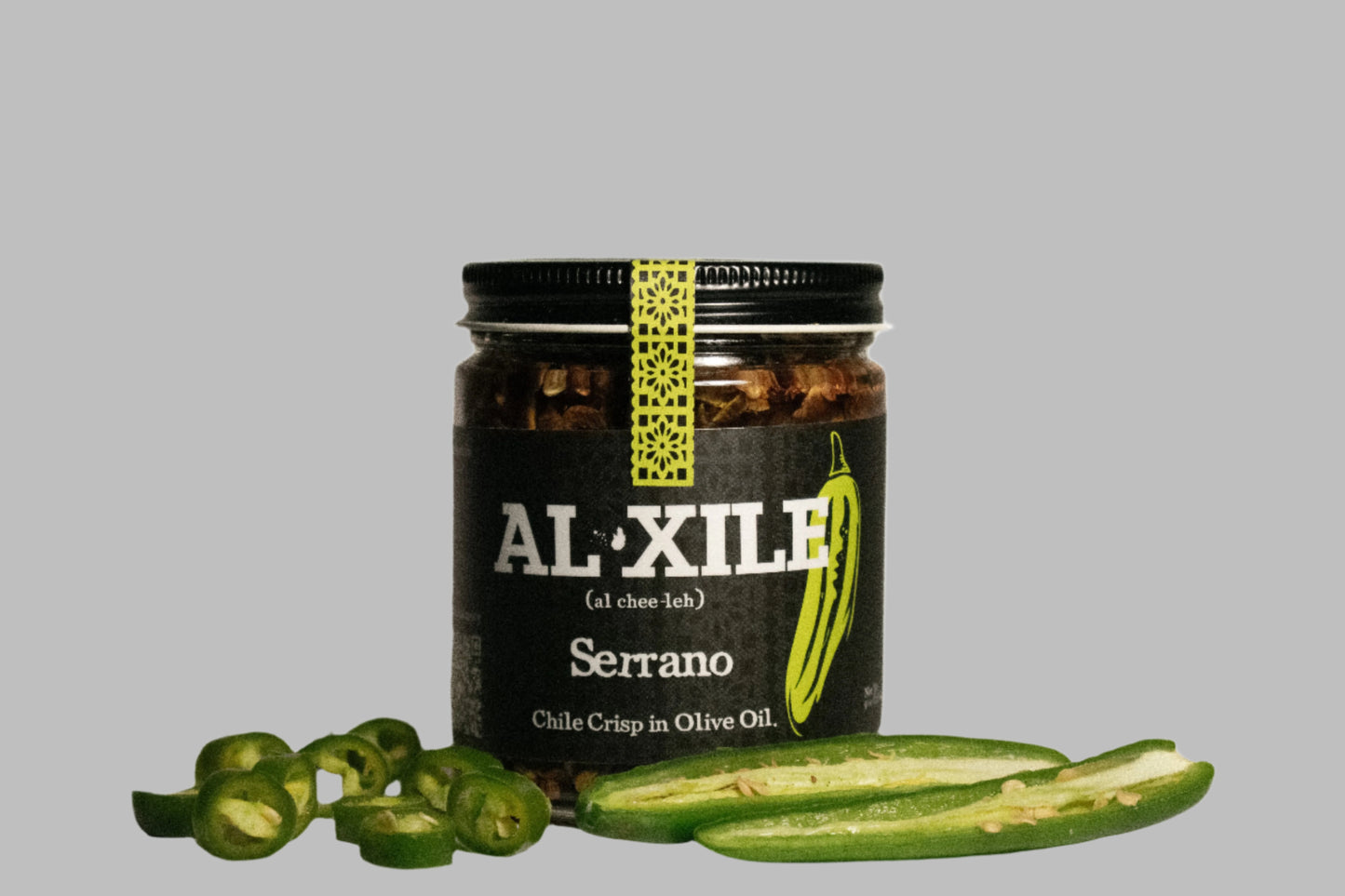 Serrano Chile Crisp in Olive Oil